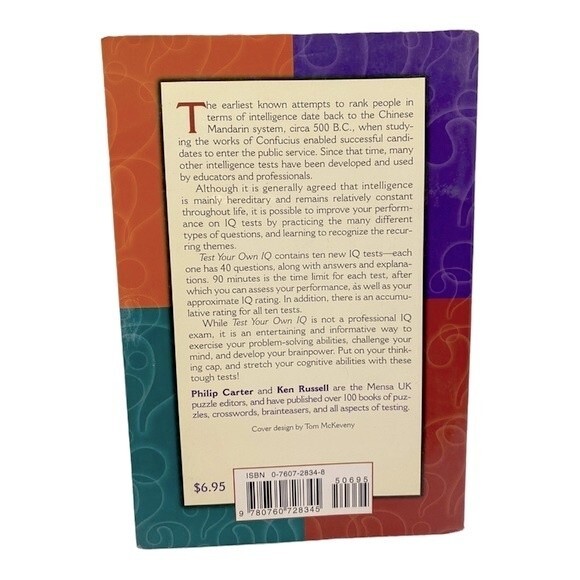 Book Test Your Own IQ- Carter, Russell - Picture 7 of 7
